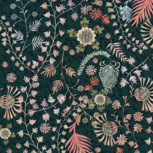 Liberty Poplin Cotton Crochet Meadow Y 2.65m Remnant (Box AL)