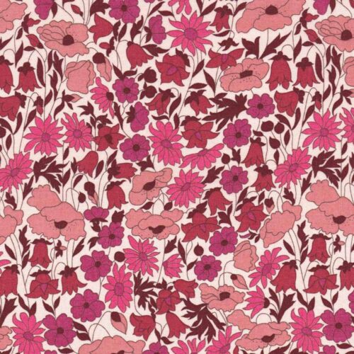 Dusky Pink Liberty Floral Print Poppy And Daisy