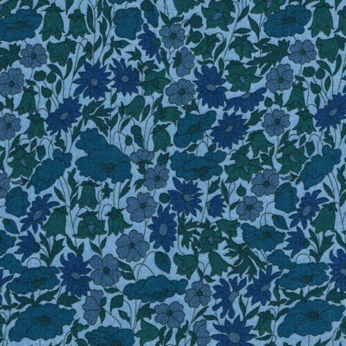 Liberty Navy Chambray Style Floral