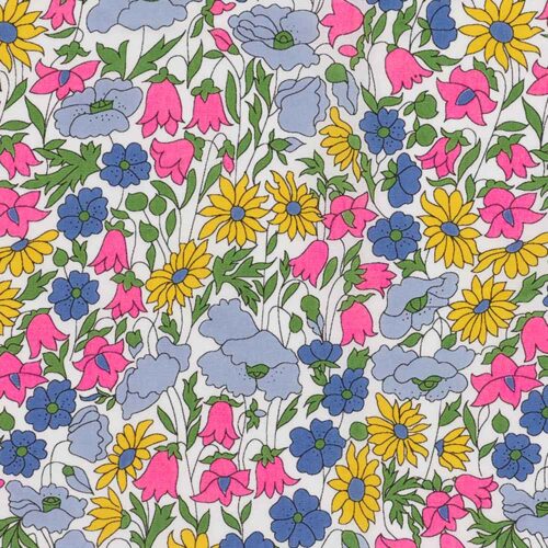 Poppy And Daisy V Neon Liberty Fabric