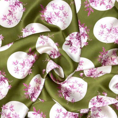Liberty Fabric Belgravia Silk Satin Posey Polka A