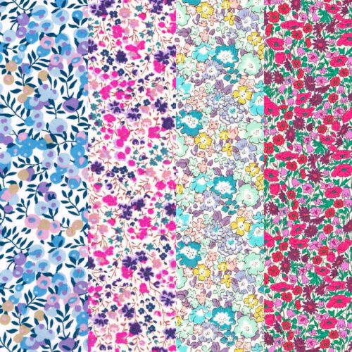 Liberty Fabric Tana Lawn® 4 Fat Quarters Purples Selection 265