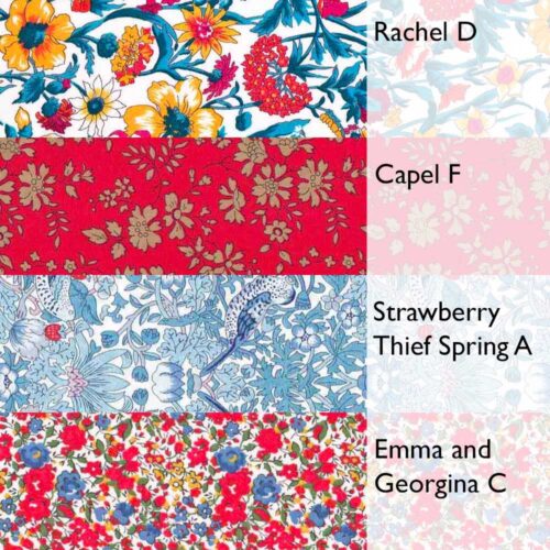 Liberty Fabric Tana Lawn® 4 Fat Quarters Ruby Blues Selection 260 - Image 3