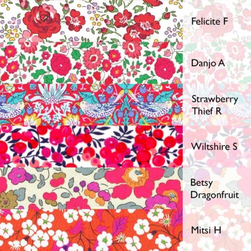 Liberty Tana Lawn Red Fat Quarter Bundle