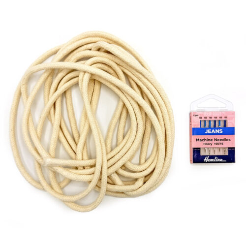 Fabric Rope Bowl Project Bundle: Heavy Denim Needles and 5m of Cord