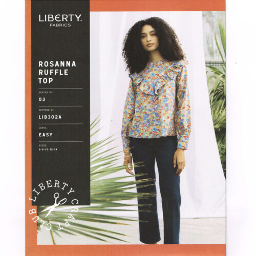 Liberty Dress Pattern Rosanna Ruffle Top A Sizes 6-14