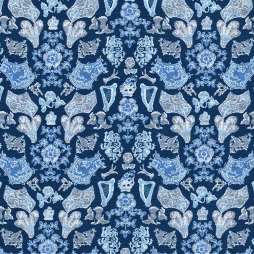 Liberty Tana Lawn® Royal Fanfare B 4m Remnant (Box Q)