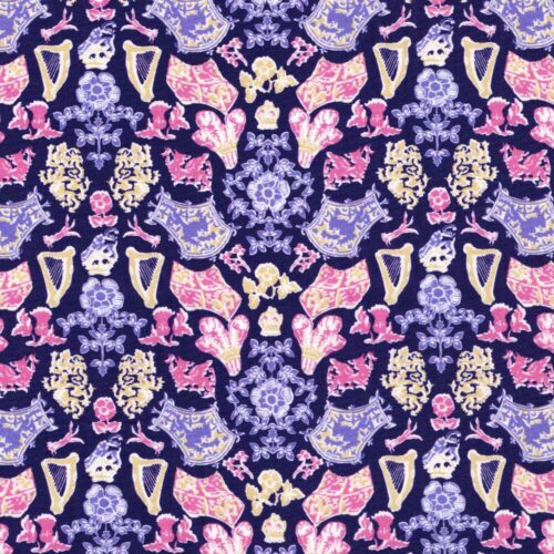 Liberty Tana Lawn® Royal Fanfare C 2m Remnant (Box AB)