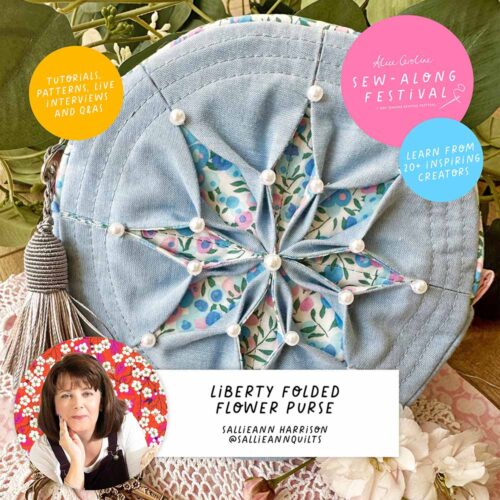 Liberty Folded Flower Purse by Sallieann Harrison: Fabric & Equipment Requirements