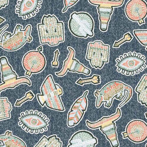 Liberty Fabric Tana Lawn Sheriff Brian A 1.19m Remnant (Box B)