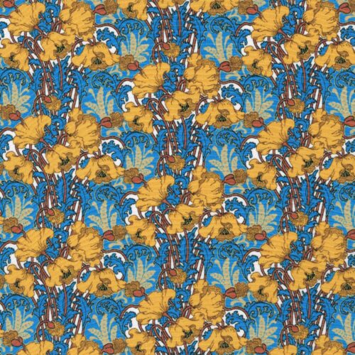 Liberty Crepe De Chine Silk Fabric Clementina B