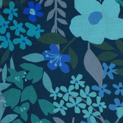 Liberty Silk Satin Papercut Petals 4m Remnant (Box AN)
