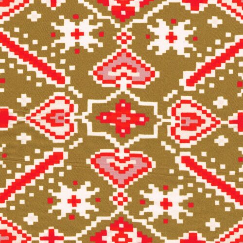 Liberty Silk Satin Tapestry Hearts D 2.38m Remnant (Box AL)