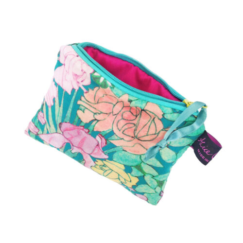 Small Purse Anna's Garden Teal - Image 2
