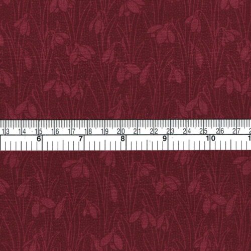 Liberty Quilting Collection Snowdrop Spot Sienna Red A - Image 3