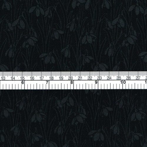 Black Floral Quilting Cotton