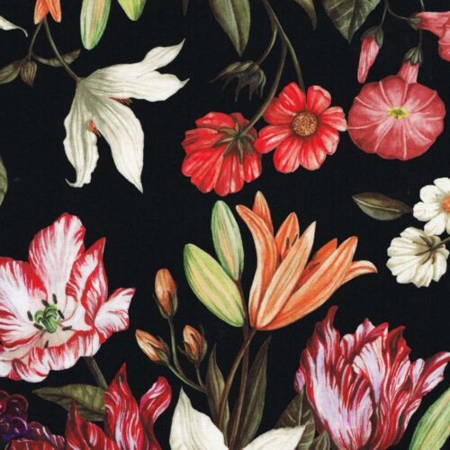 Liberty Fabric Tana Lawn Stately Bouquet A 3m Remnant (Box I)