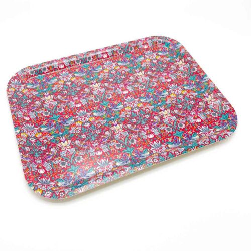 Large Tray In Liberty Strawberry Thief Red (R) - Image 2