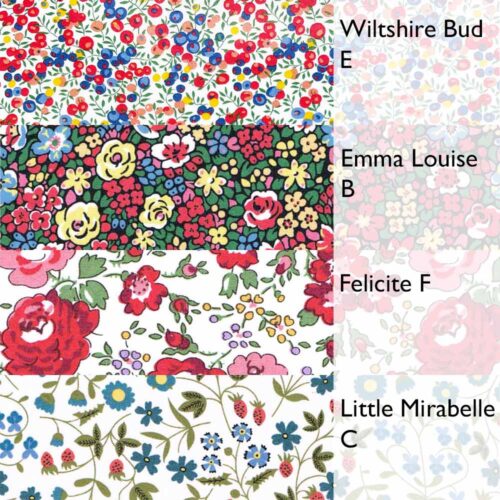 Liberty Tana Lawn Fabric Strawberry Reds Fat Quarter Bundle