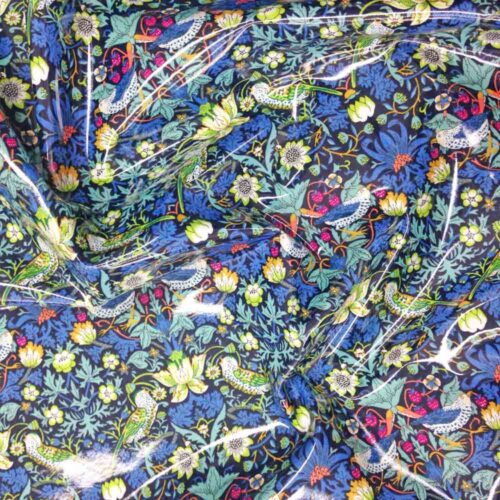 Gloss PVC Coated Liberty Tana Lawn Strawberry Thief J - Image 2
