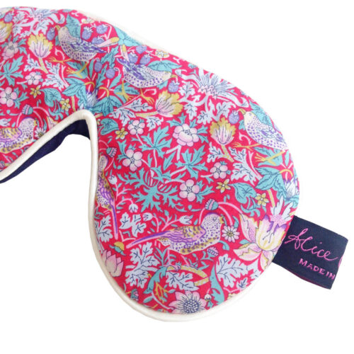 Eye Mask Strawberry Thief Red - Image 2