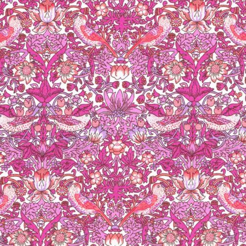 Pretty Pink Strawberry Thief Liberty Fabric
