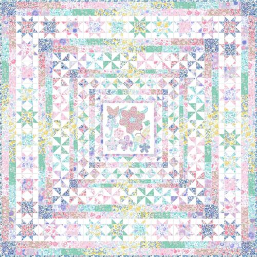 Summer Meadow Full Quilt Kit | Liberty Quilt
