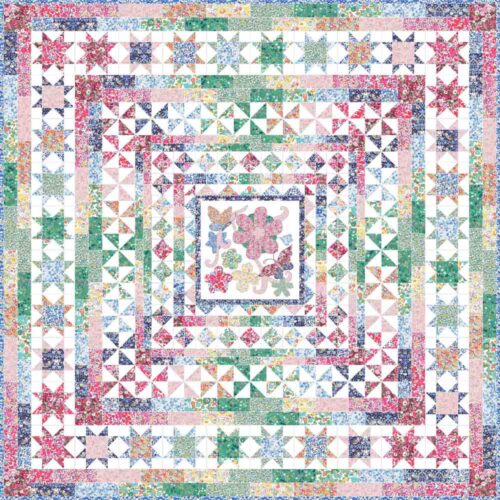 Summer Meadow Full Quilt Kit | Liberty Quilt