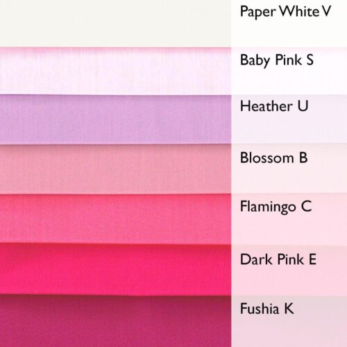 Liberty Fabric Tana Lawn 7 Plain Fat Quarters Sweet Pea Selection 164 - Image 3