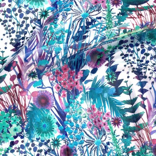 Gloss PVC Coated Liberty Tana Lawn Exclusive Tresco Aqua - Image 4