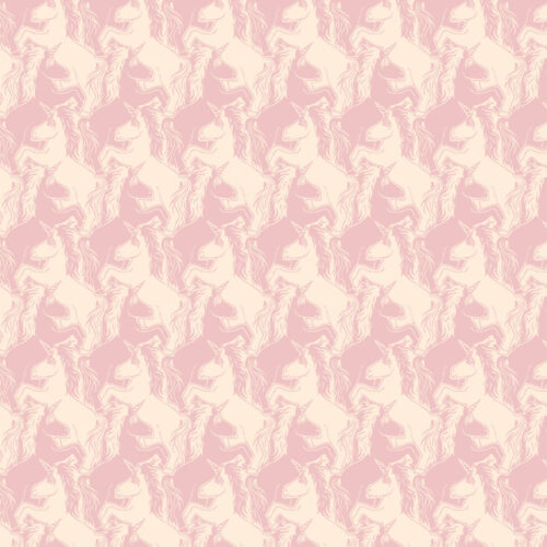 Liberty Fabric Unicorn Puzzle D Pink