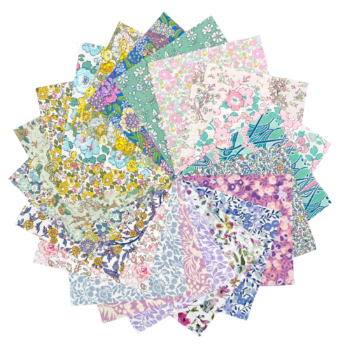 Liberty Fabric Tana Lawn 5" Pastel Charm Squares | 20pcs