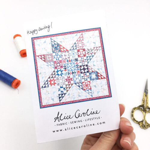FREE Print at Home Gifting Card: Aurora Stars Tricolour Quilt Block of the Month - Image 3