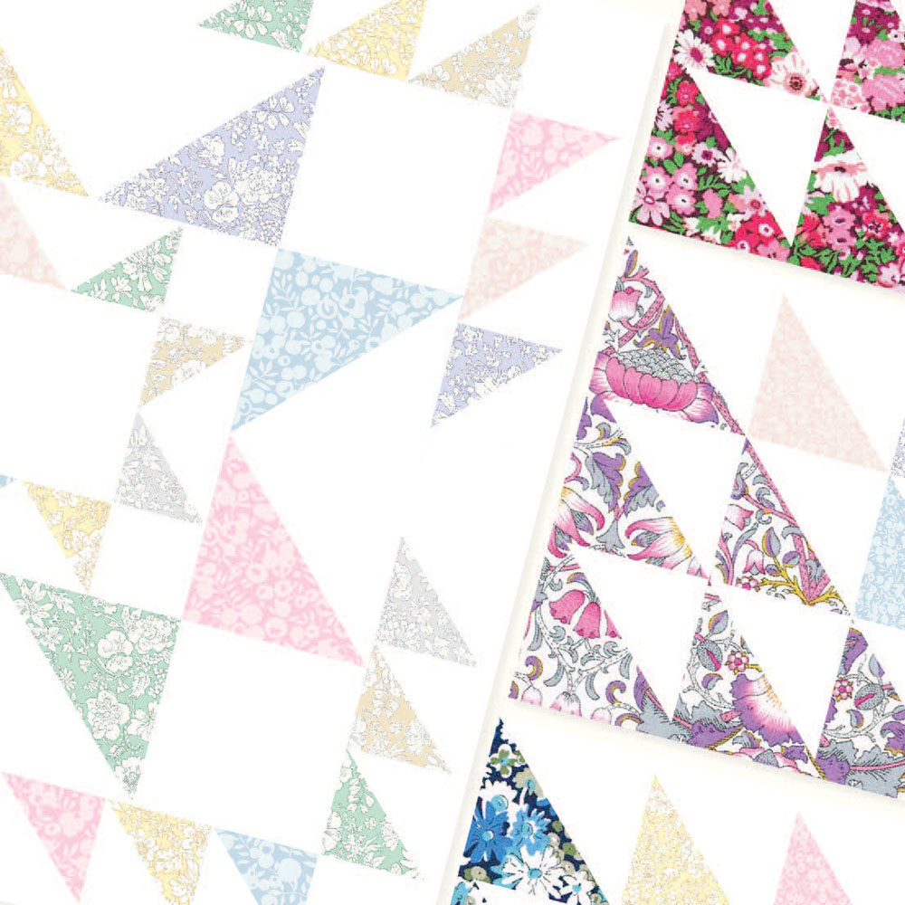 Alice Caroline Aurora Stars Rainbow Quilt BOM blocks