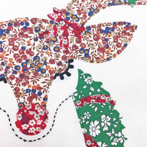 Alice Caroline Ltd Liberty Fabric Reindeer Cushion