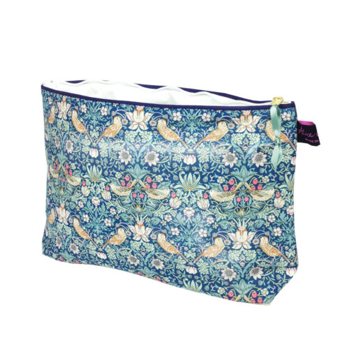 Liberty Fabric Wash Bag - William Morris's Strawberry Thief Design