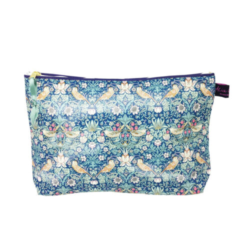 Liberty Fabric Wash Bag - William Morris's Strawberry Thief Design