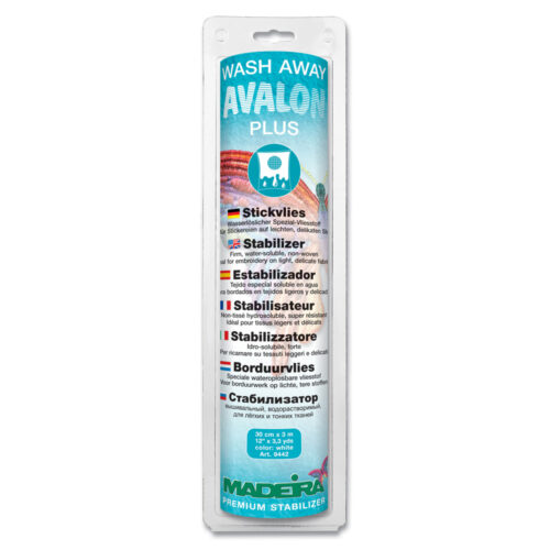 Wash-away embroidery stabiliser for lightweight fabrics