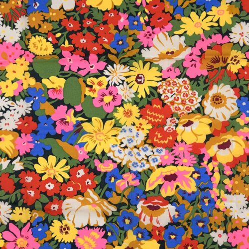 Liberty Tana Lawn® Cotton Fabric SS25 Retold Collection Lord Thorpe A Neon Pink