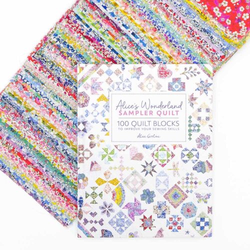 Alice's Wonderland Book and Liberty Fabric Bundle