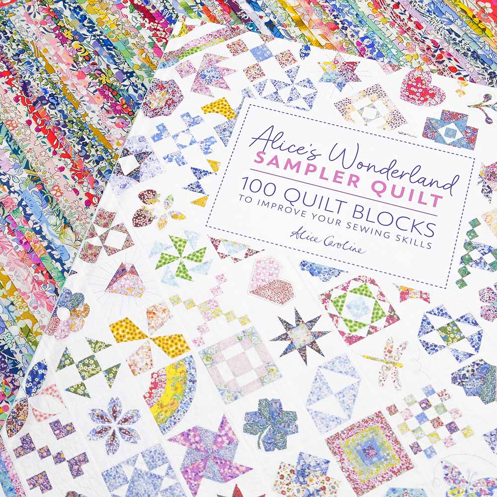 Alice's Wonderland Book and Liberty Fabric Bundle