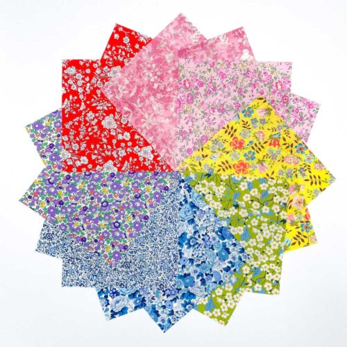 Liberty Tana Lawn Rainbow Charm Squares