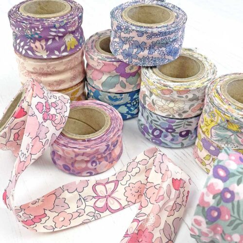 Exclusive Liberty Fabric Bias Binding Mini Edenham Purple 4m - Image 2