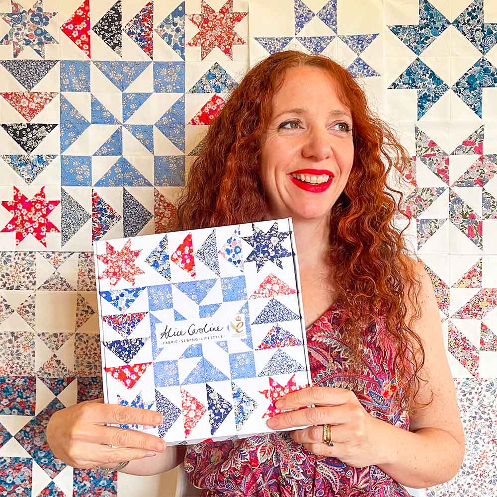 Alice Caroline Aurora Stars Tricolour Quilt Subscription Box
