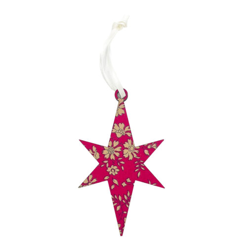 Liberty Red Star Xmas Decoration