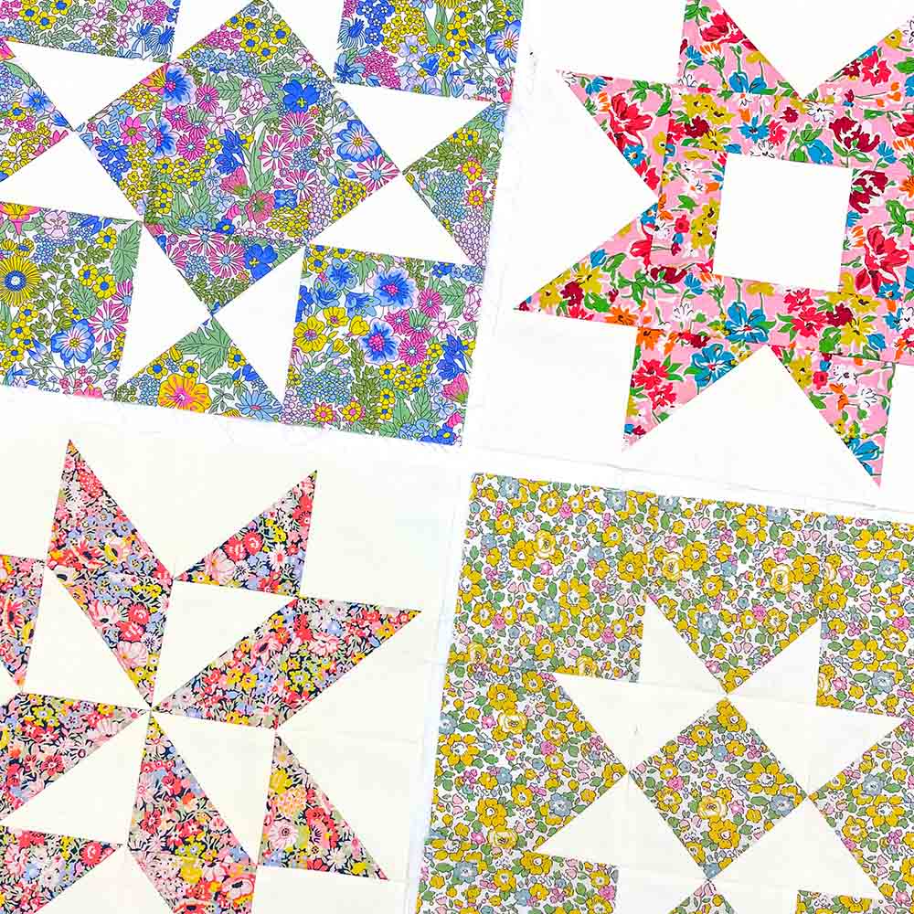 Alice Caroline Aurora Stars Rainbow Quilt Blocks