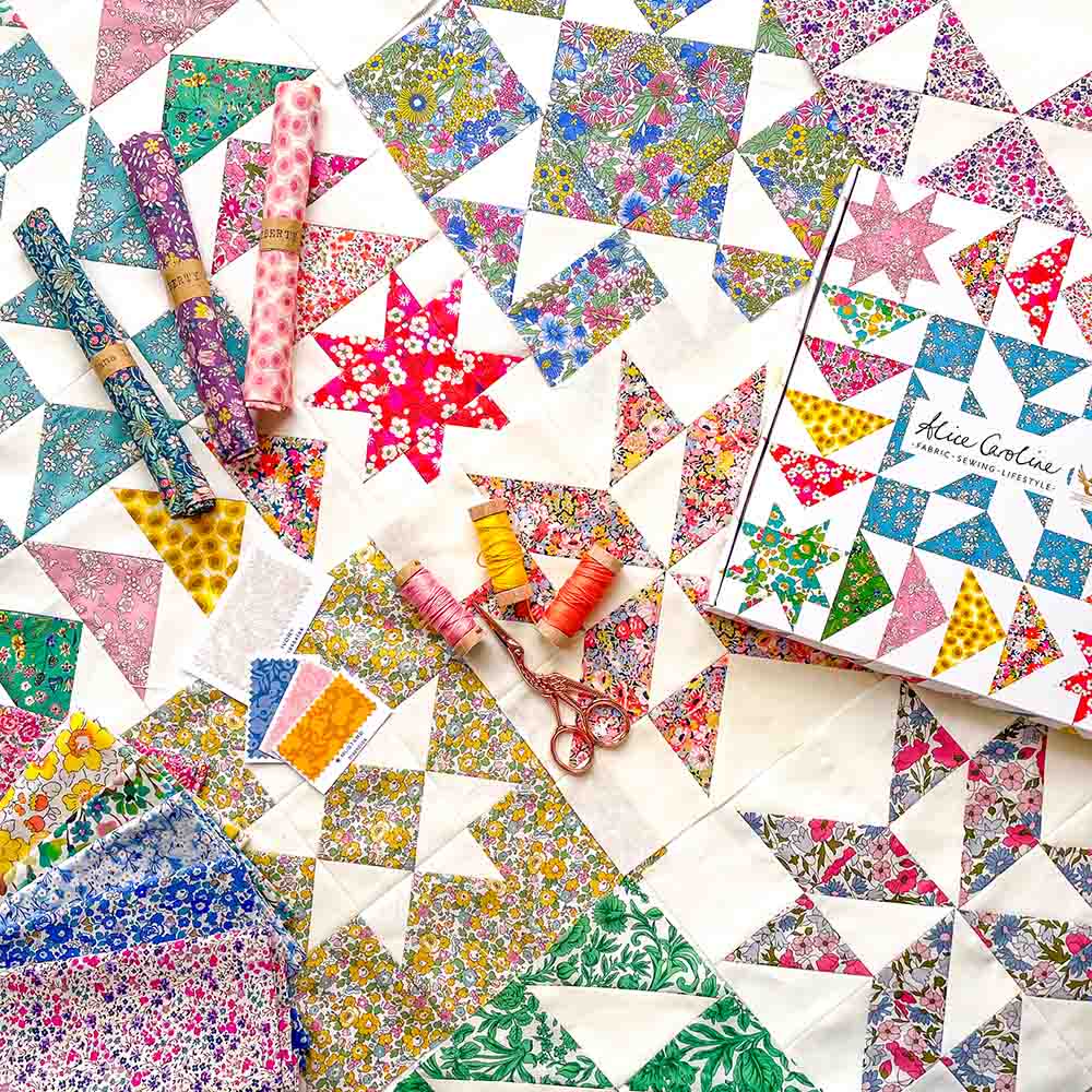 Aurora Stars Liberty Fabric Quilt Kit