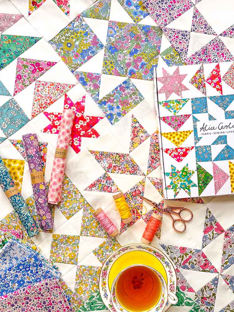 Alice Caroline Aurora Stars Liberty Fabric QBOM