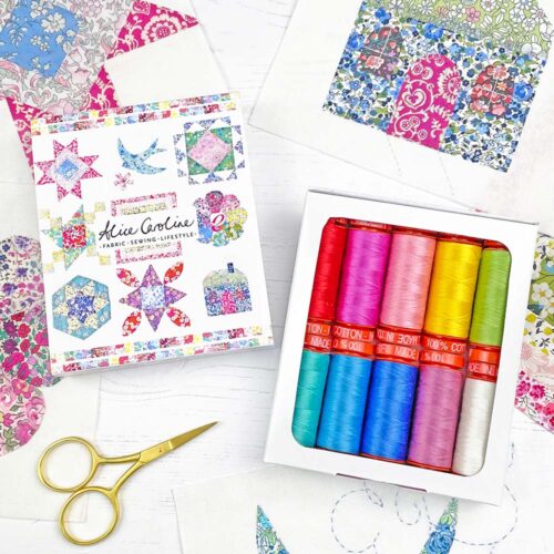 Alice's Wonderland Quilt Aurifil Thread Collection