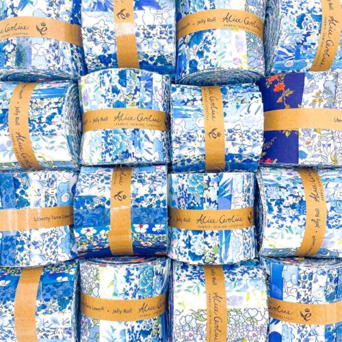 Liberty Fabric Blue Jelly Roll